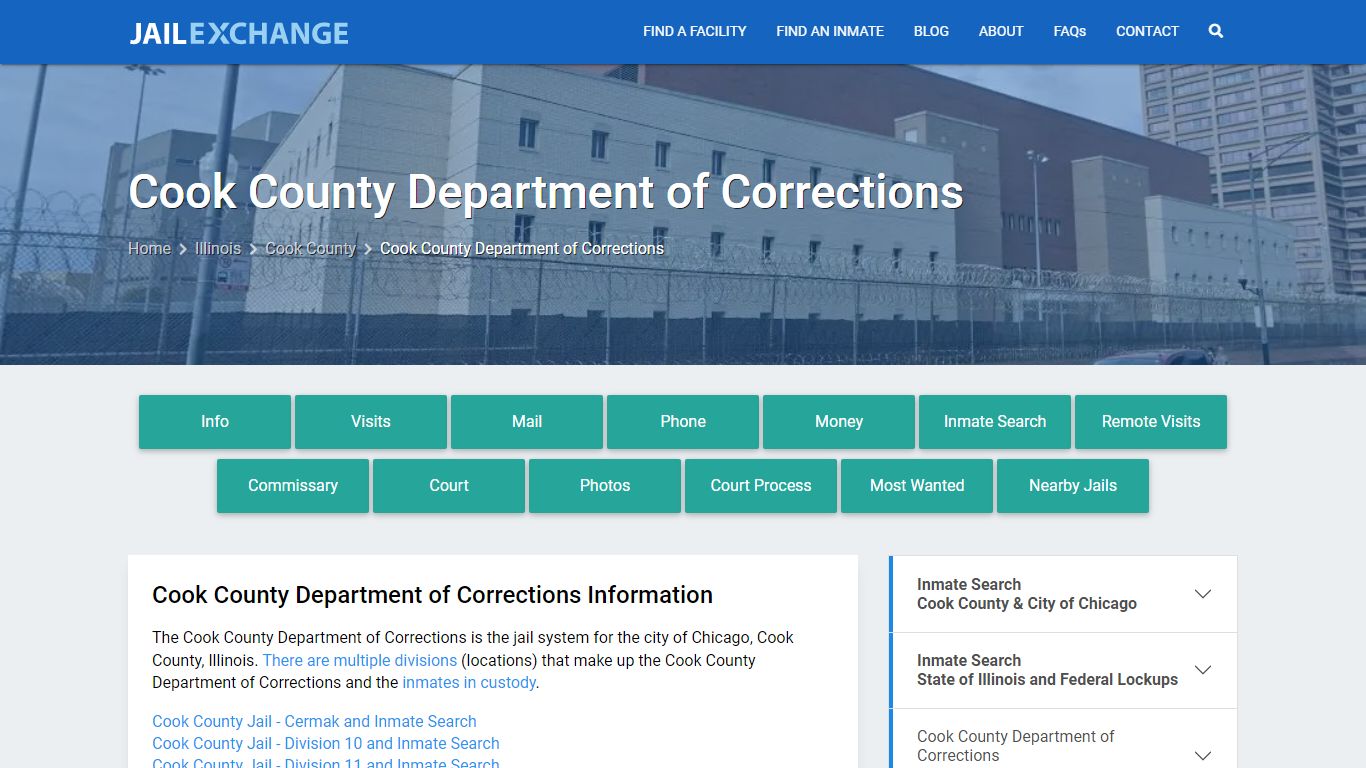 Cook County Department of Corrections - Jail Exchange